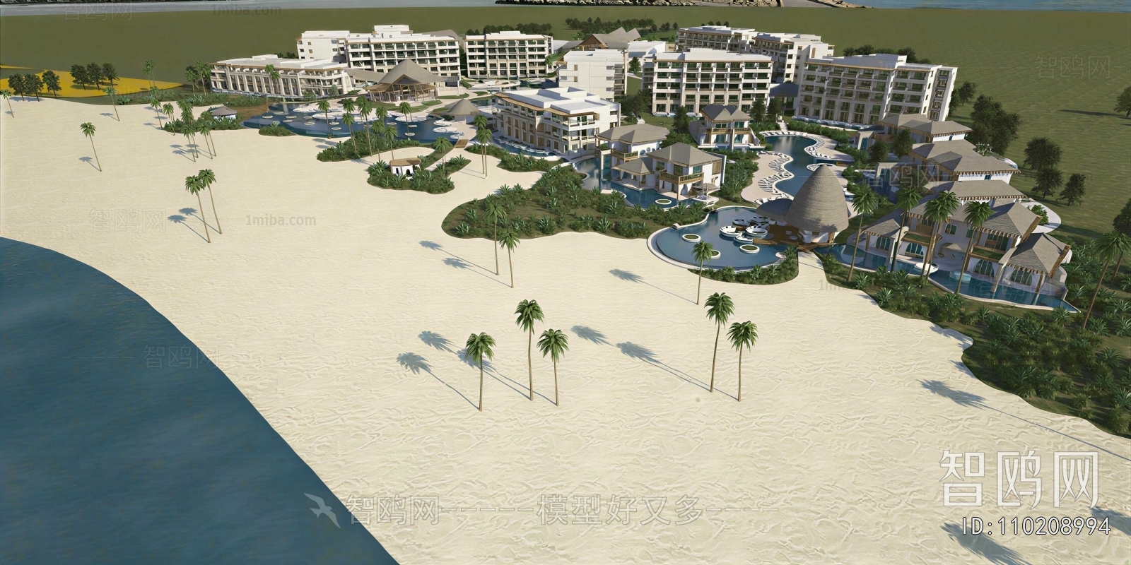 Modern Architectural Bird's-eye View Planning