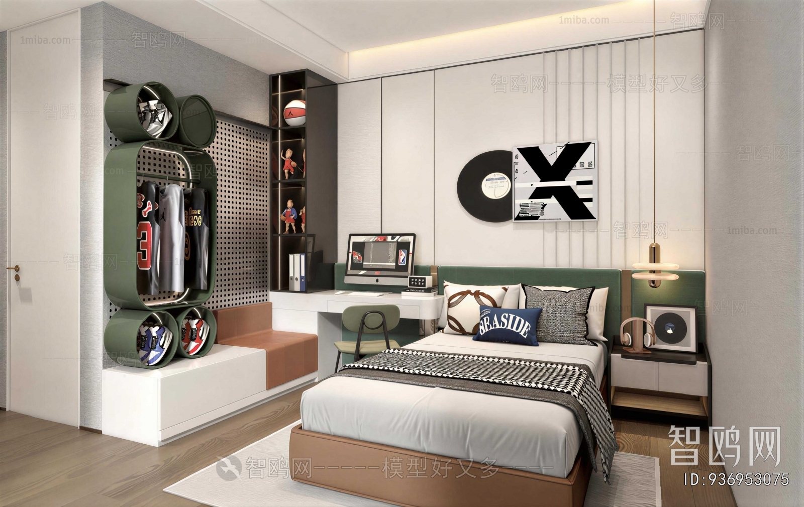 Modern Boy's Room And Son's Room