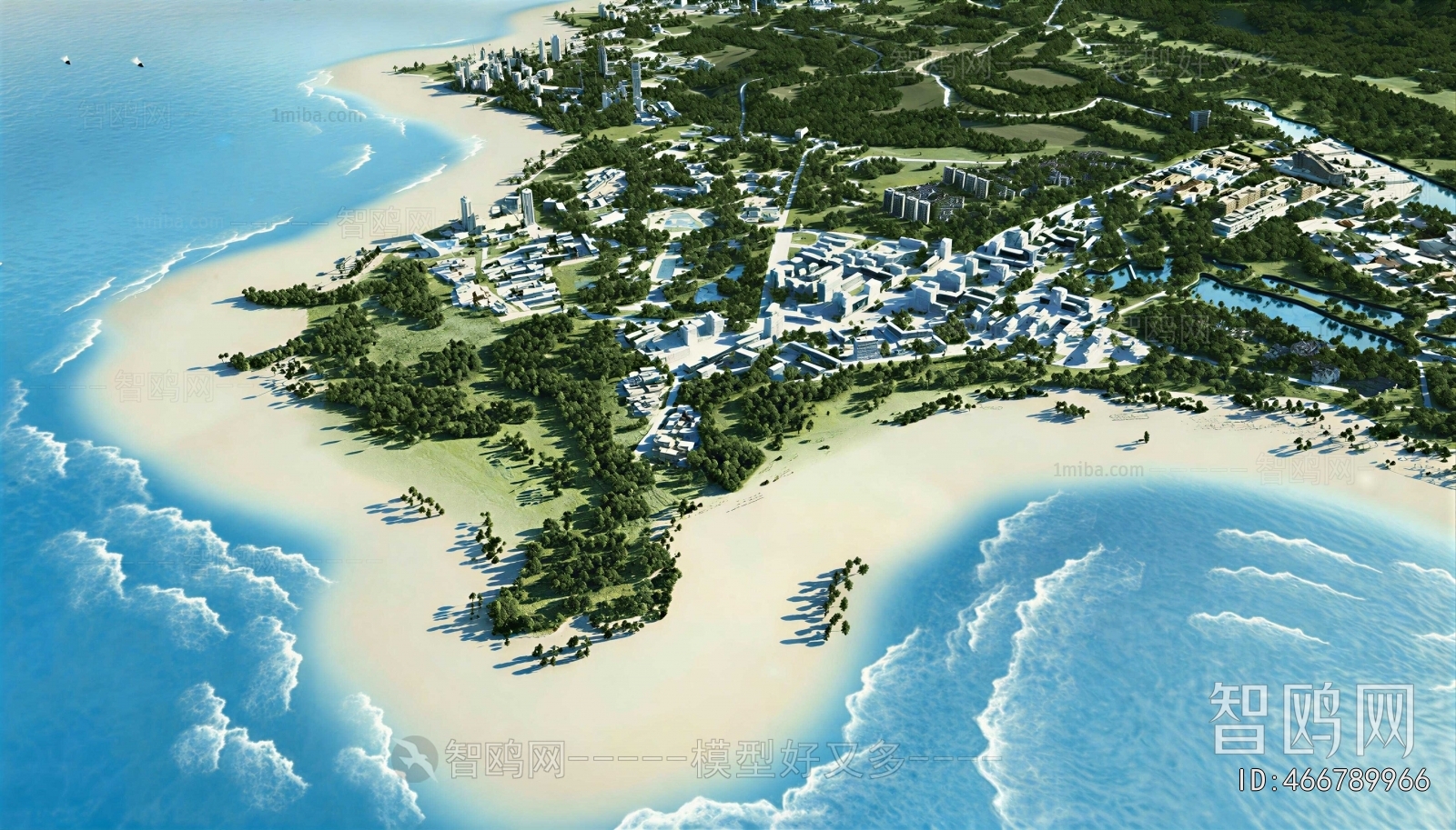 Modern Architectural Bird's-eye View Planning