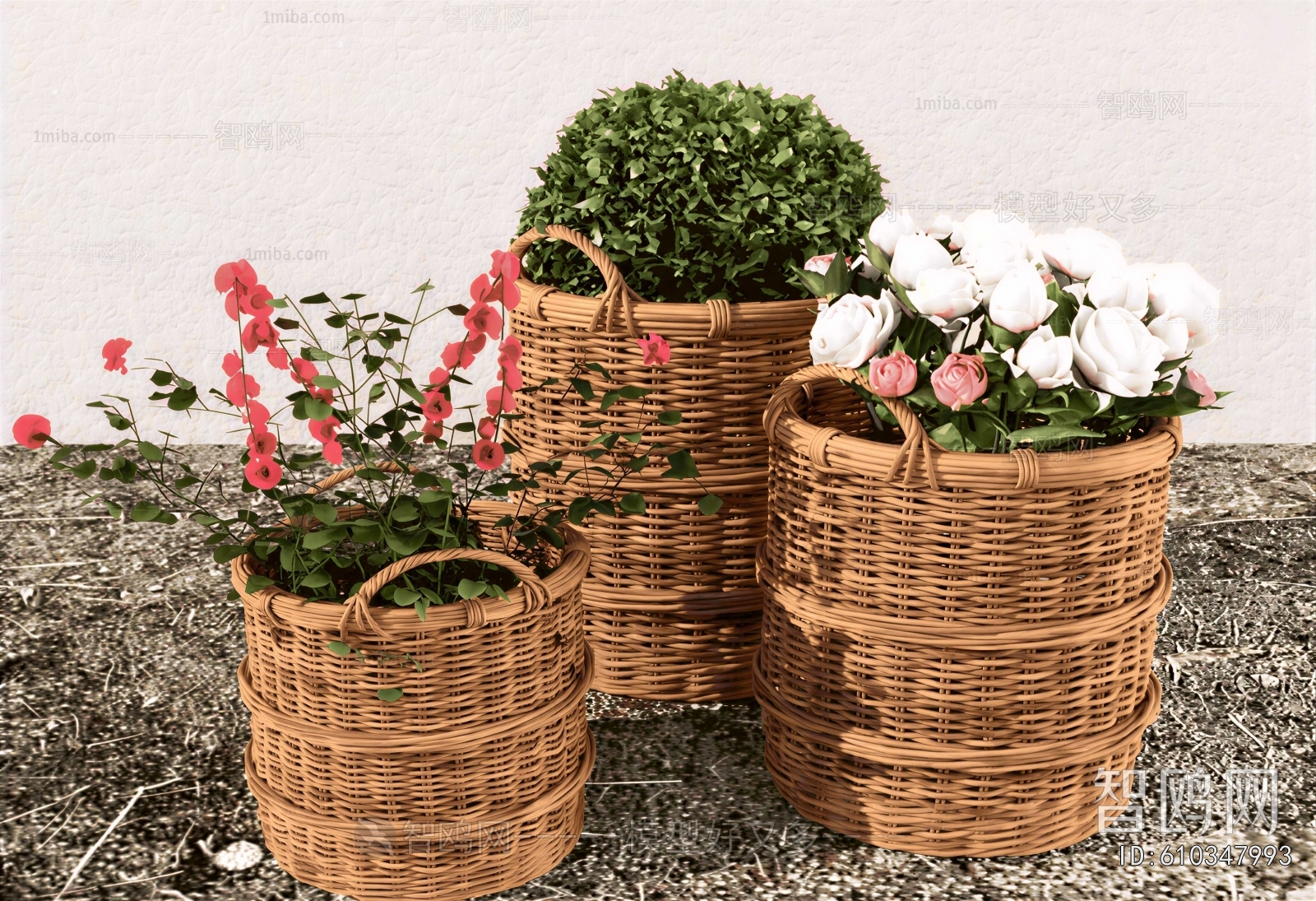 Modern Potted Green Plant