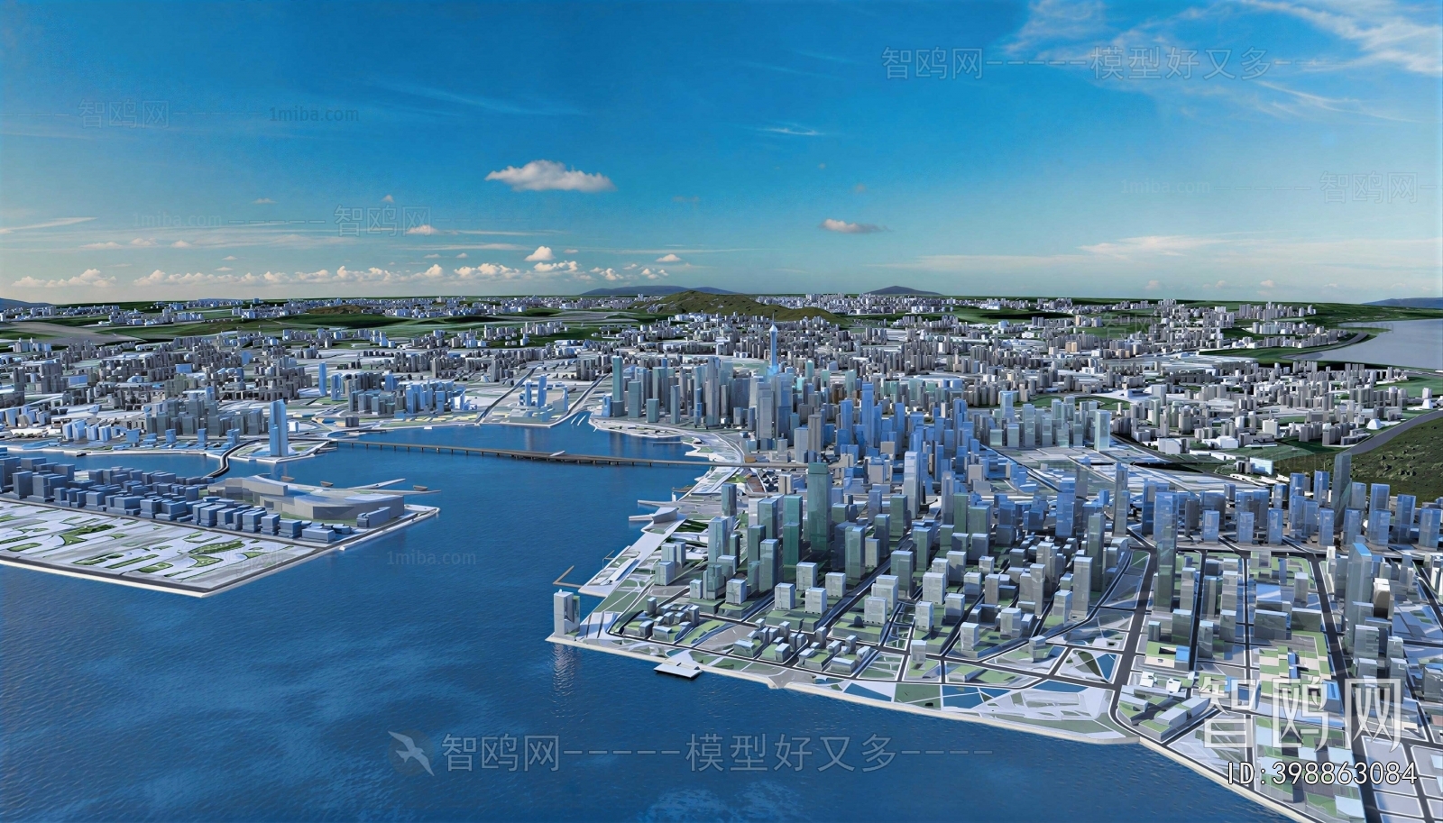 Modern Architectural Bird's-eye View Planning
