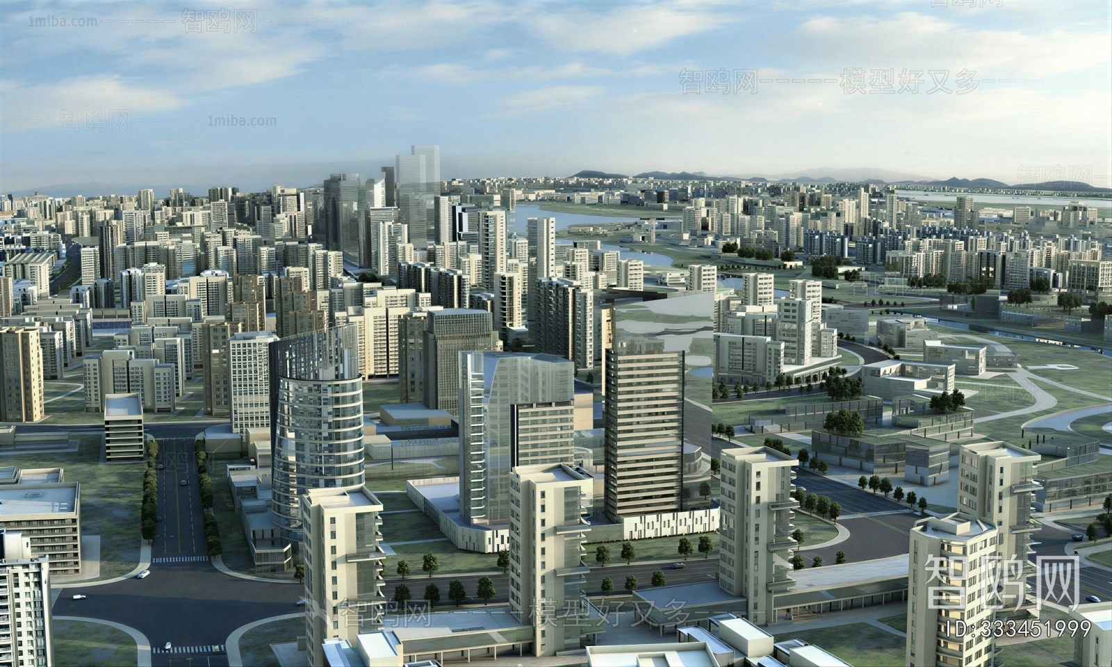 Modern Architectural Bird's-eye View Planning