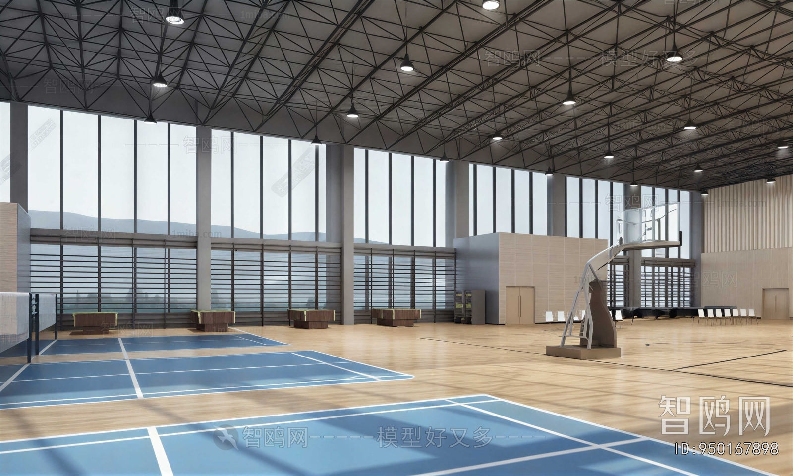 Modern Indoor Stadium