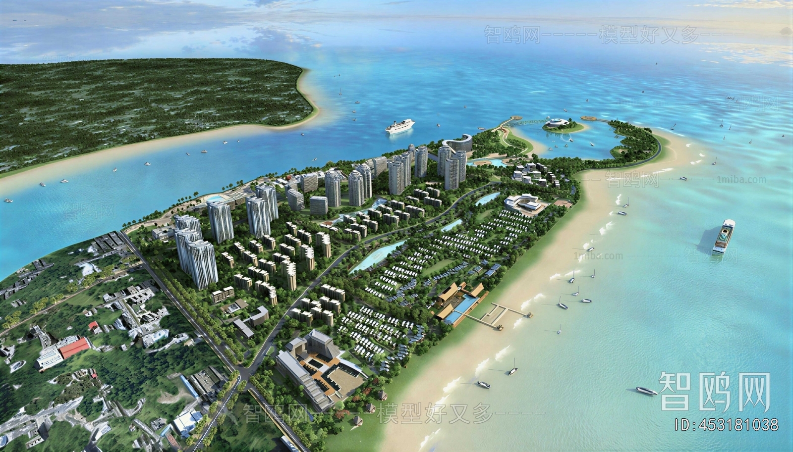 Modern Architectural Bird's-eye View Planning