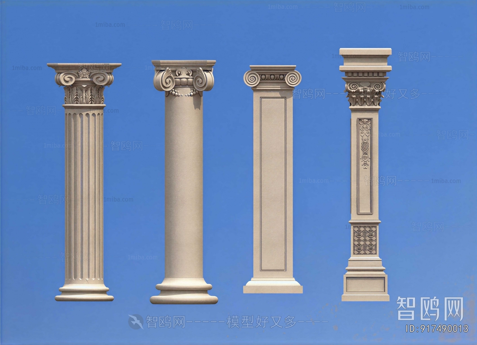 European Style Roman Pillar