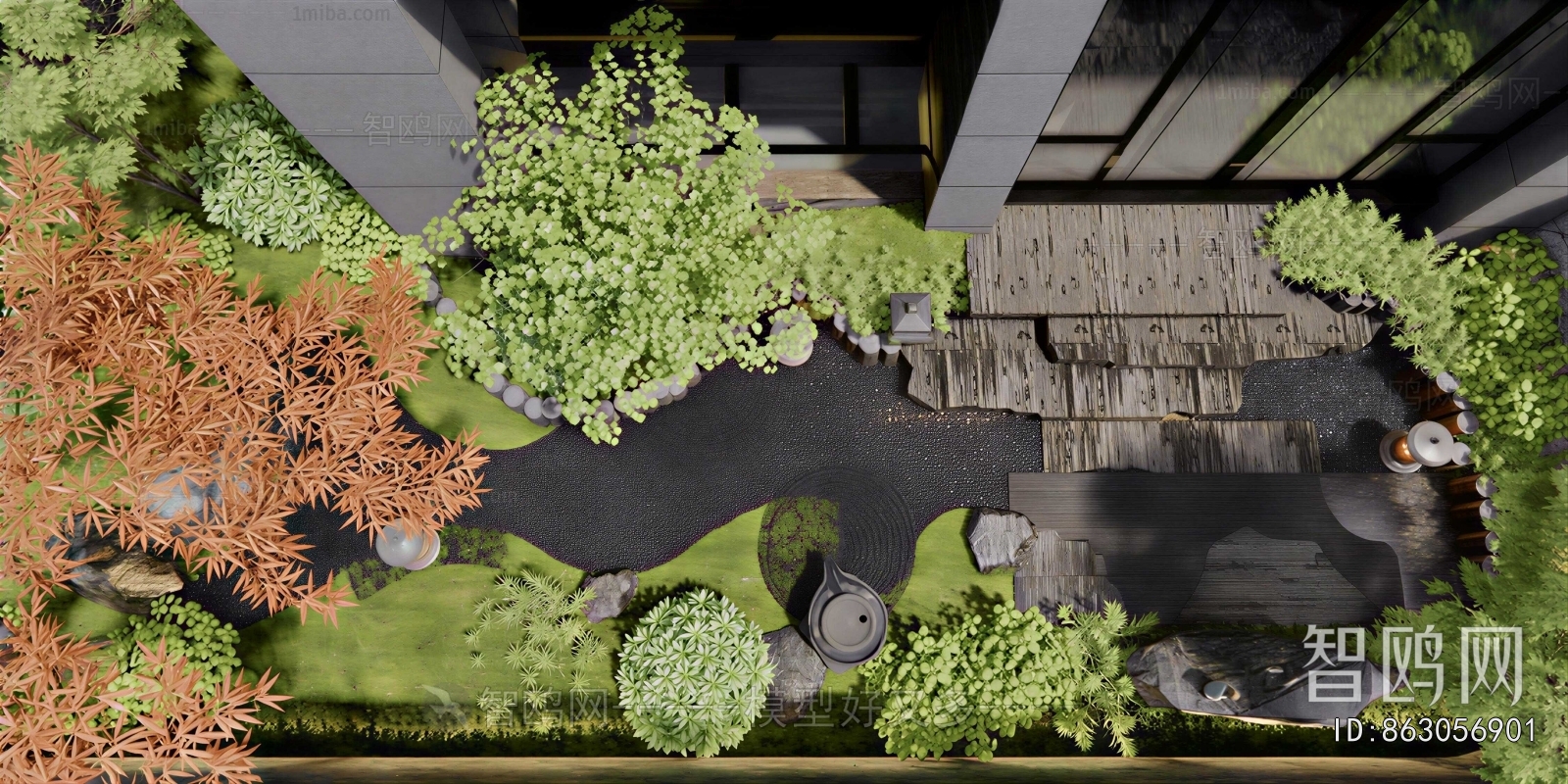 New Chinese Style Courtyard/landscape