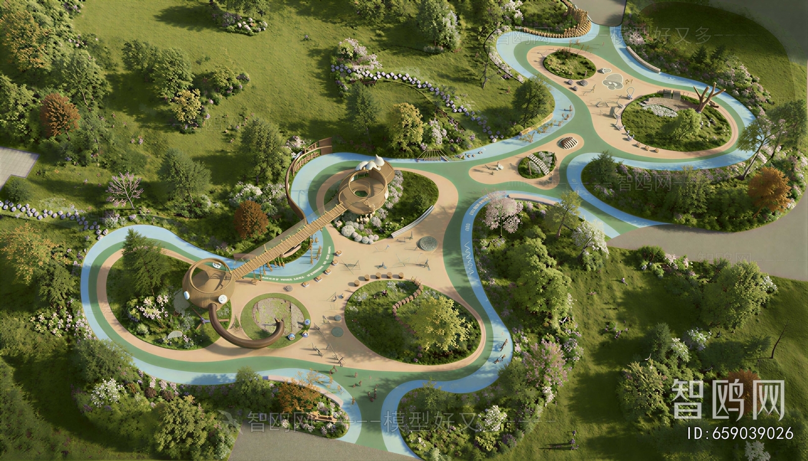 Modern Park Landscape