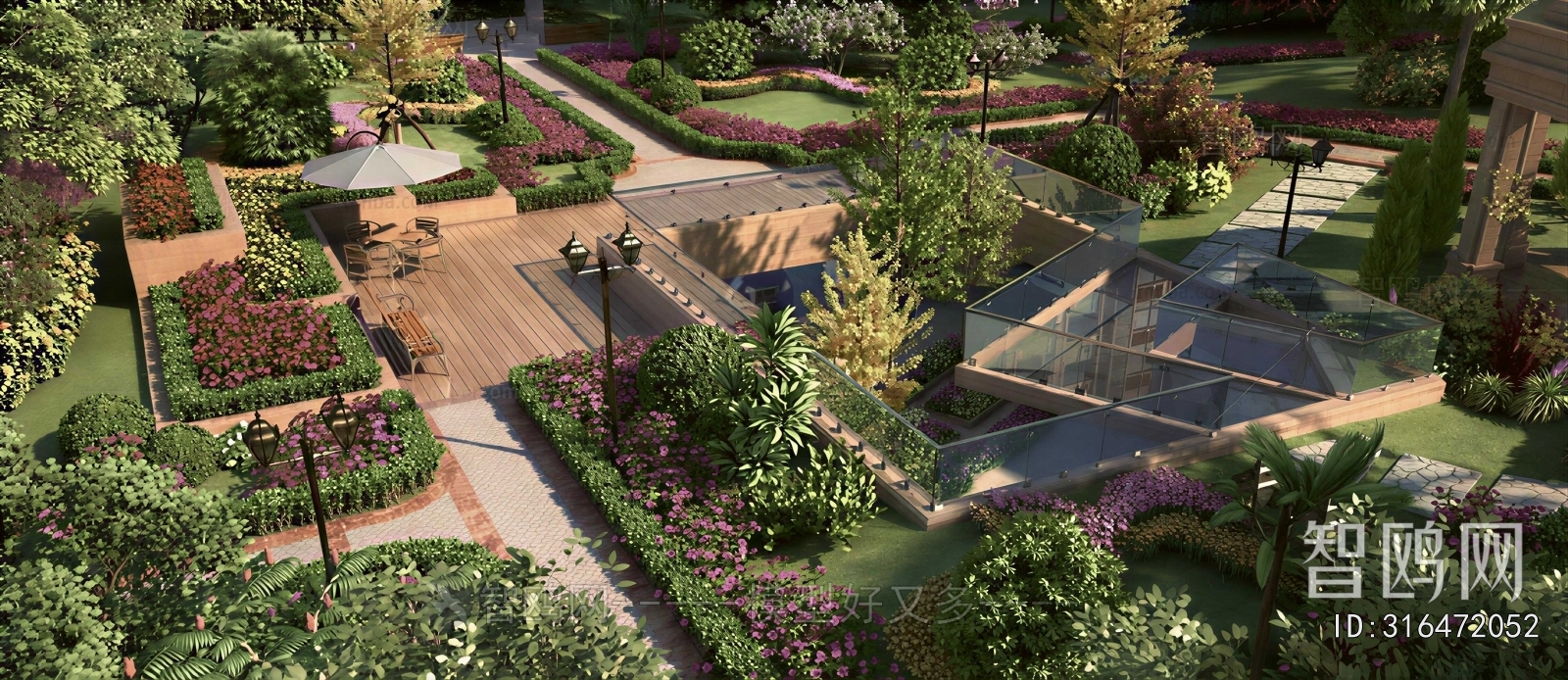New Classical Style Park Landscape