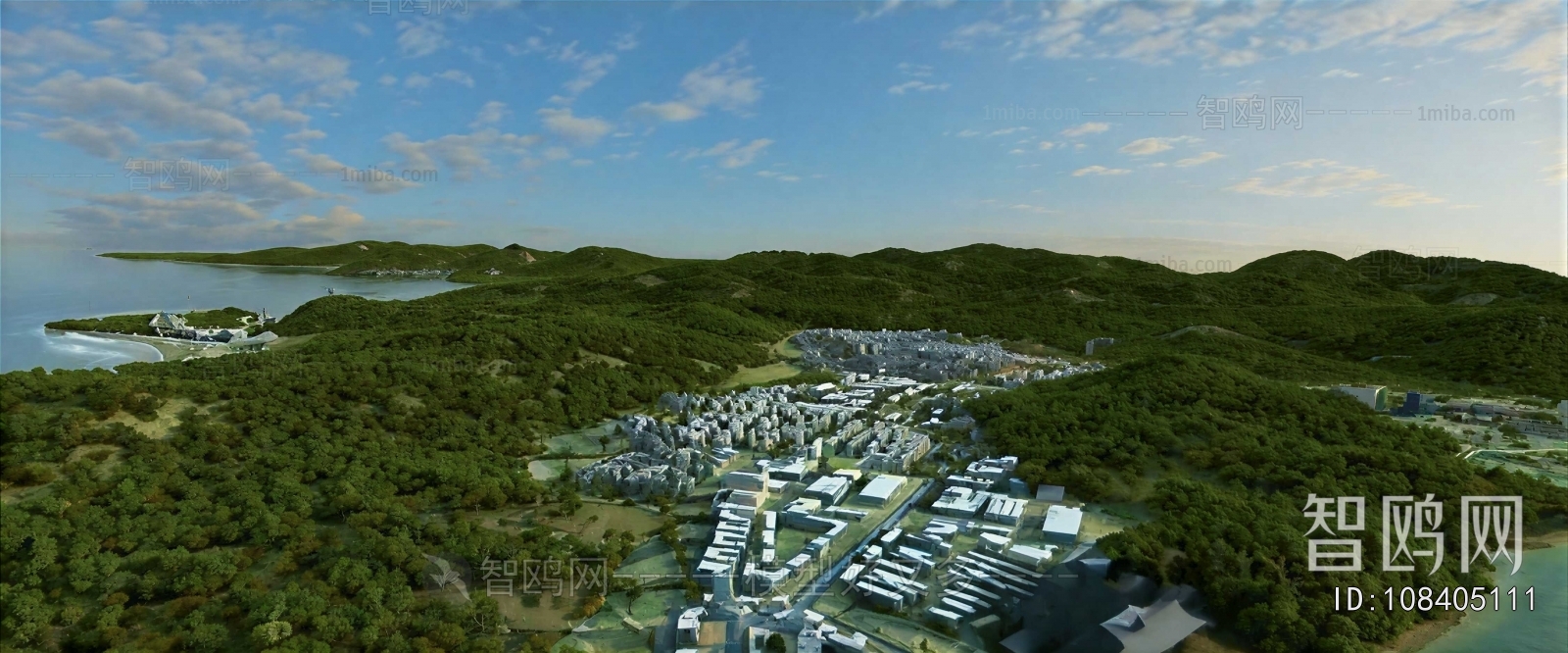 Modern Architectural Bird's-eye View Planning