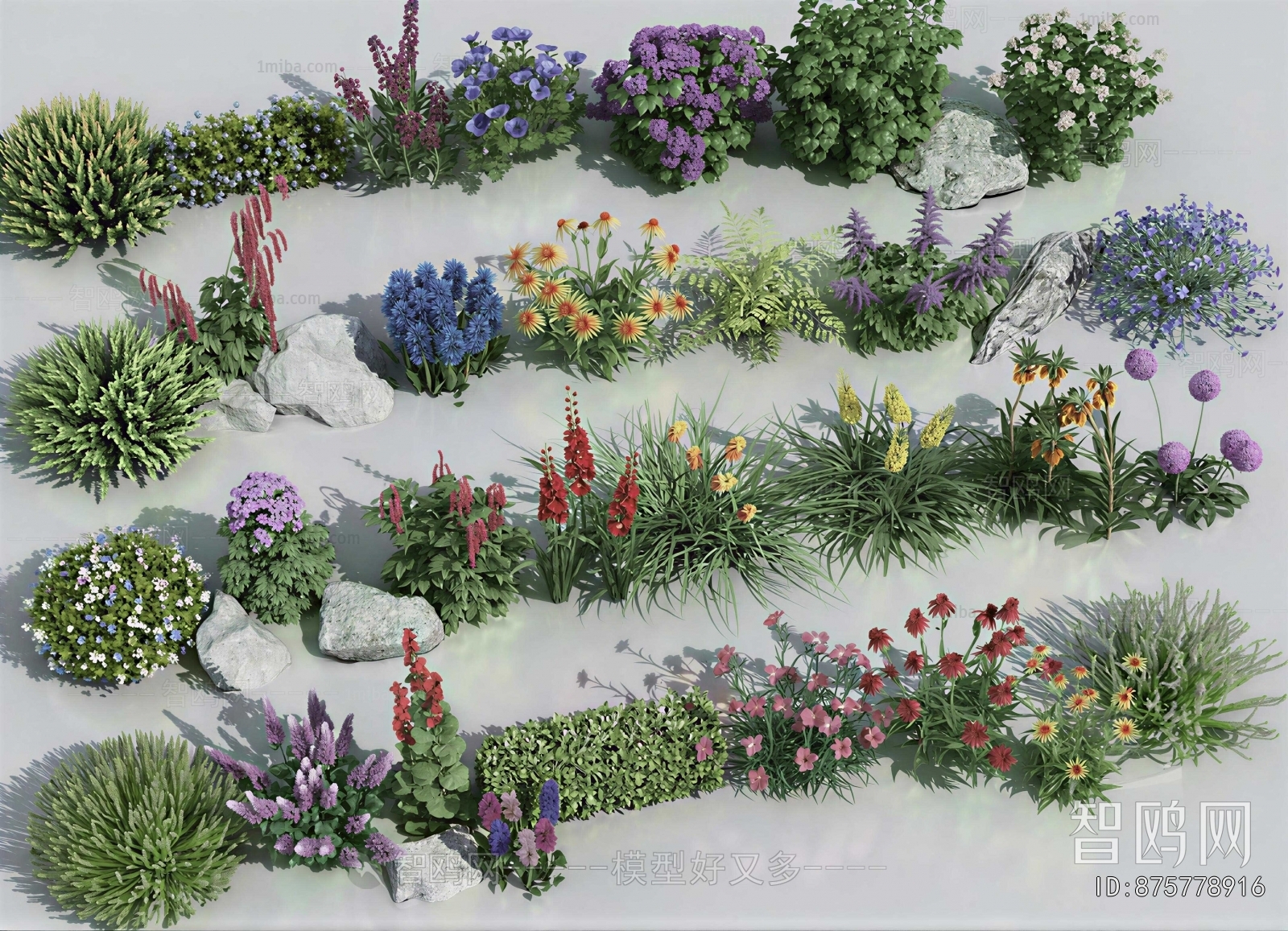 Modern Flowers And Grass