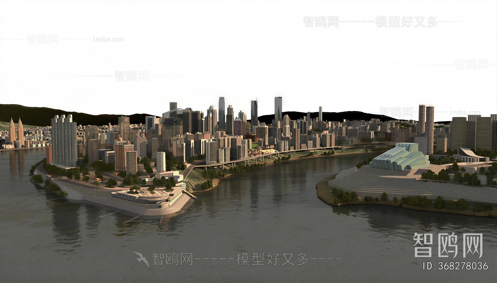Modern Architectural Bird's-eye View Planning