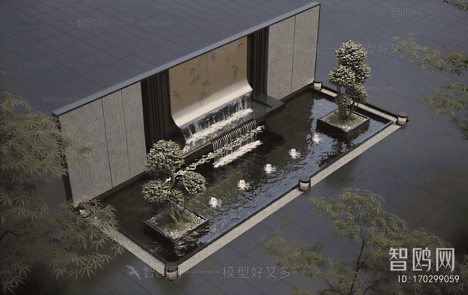 Modern Rockery Waterscape