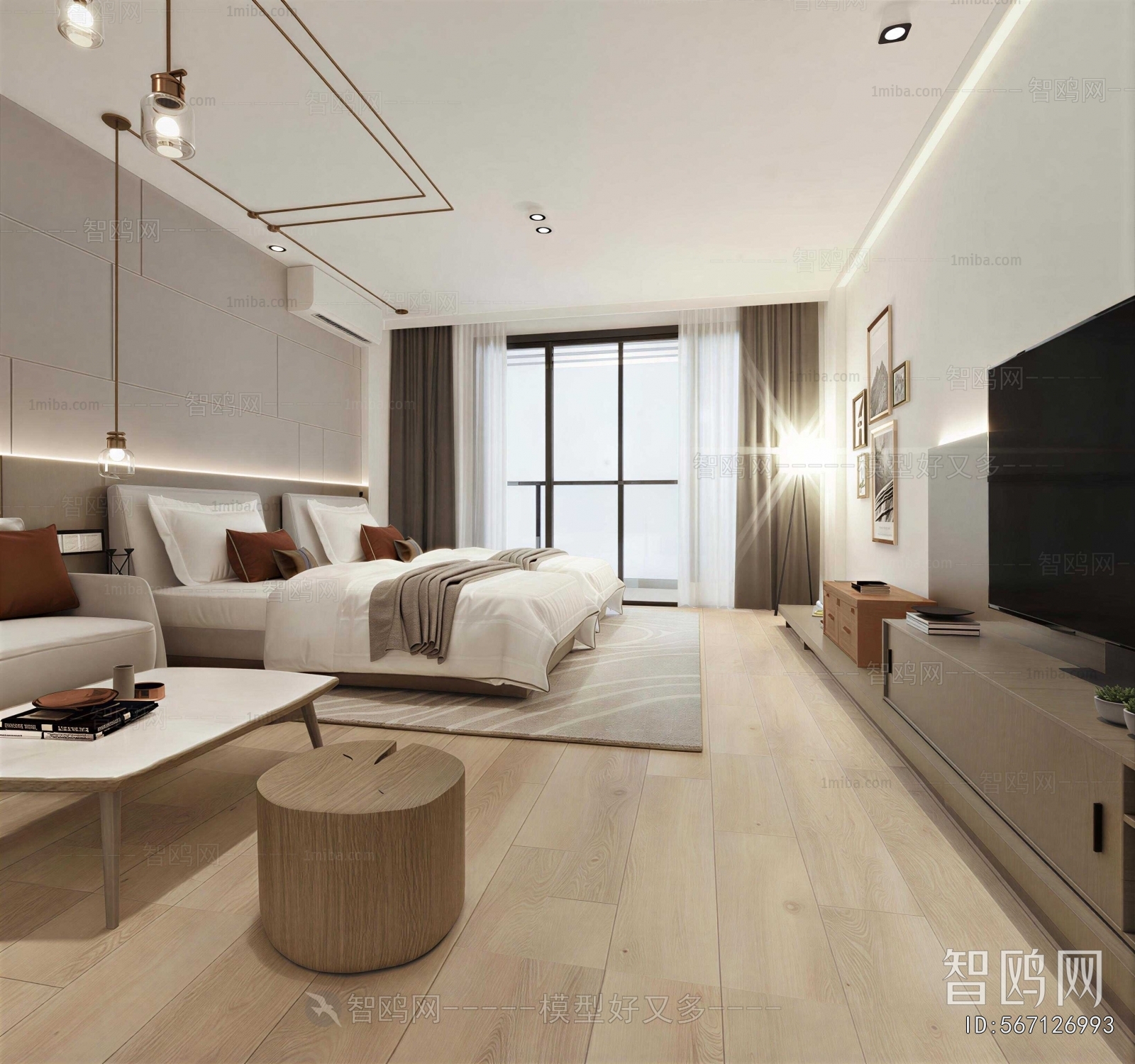 Modern Guest Room