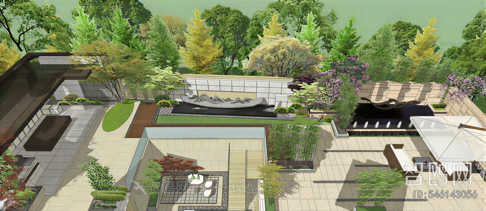 New Chinese Style Courtyard/landscape