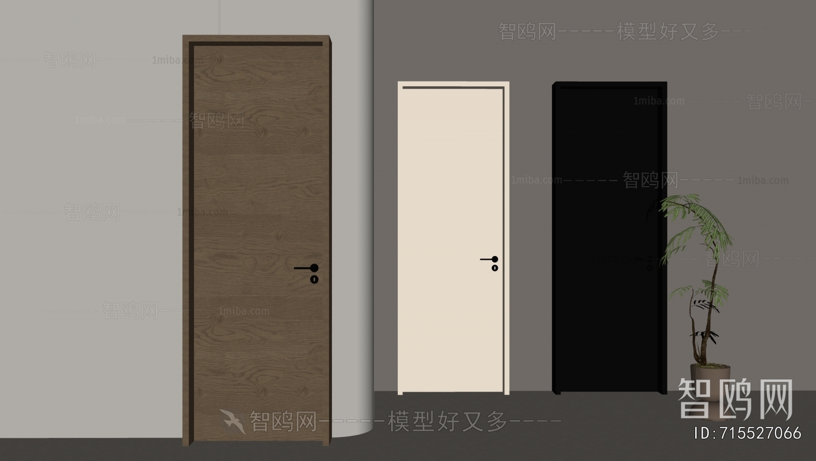 Modern Single Door