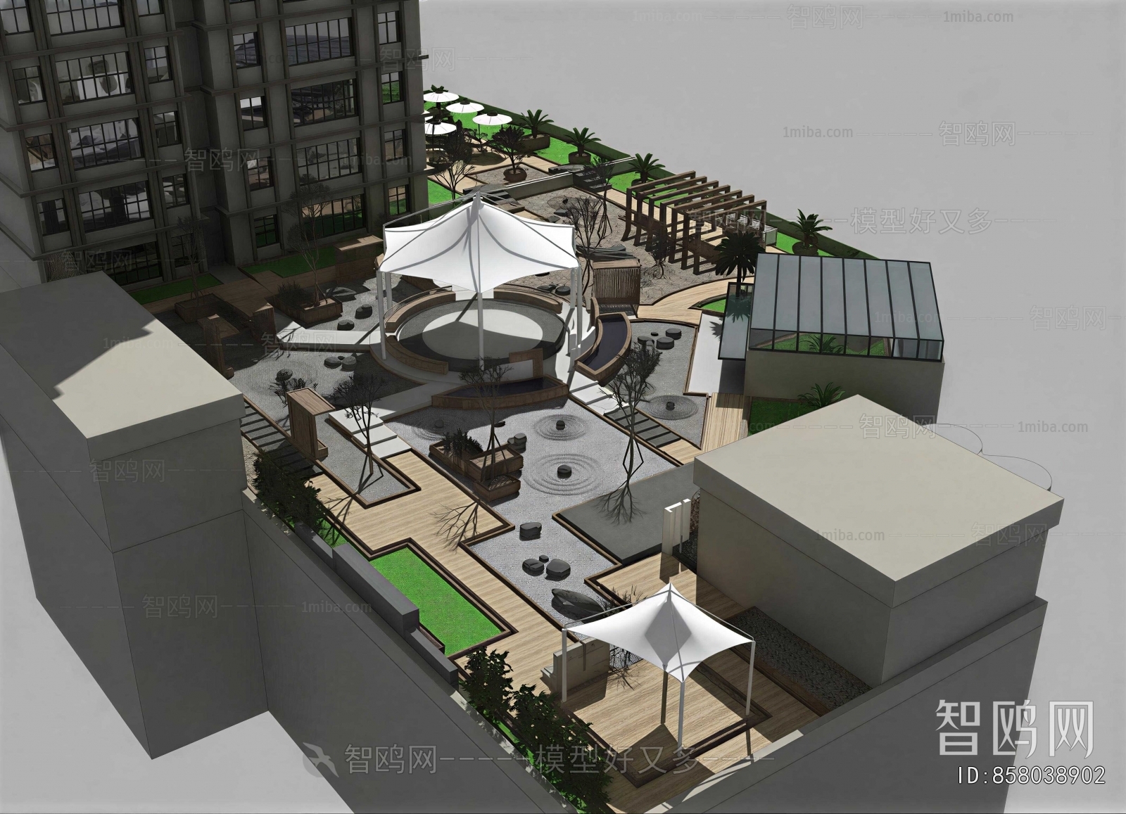New Chinese Style Courtyard/landscape