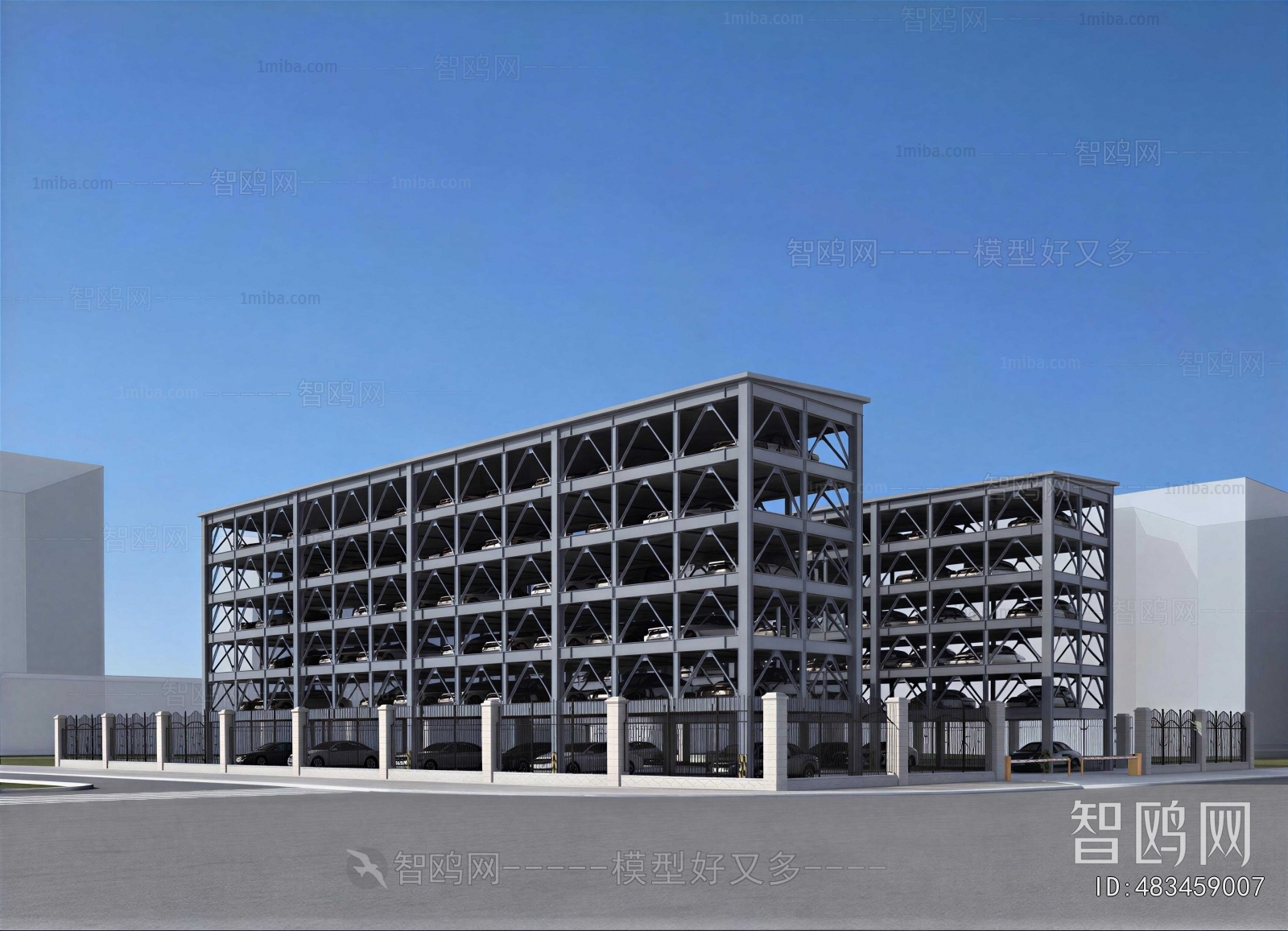 Modern Outdoor Parking Lot