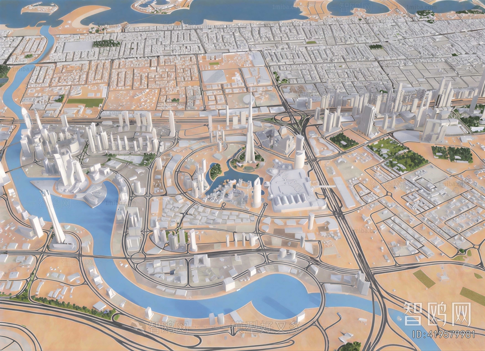 Modern Architectural Bird's-eye View Planning