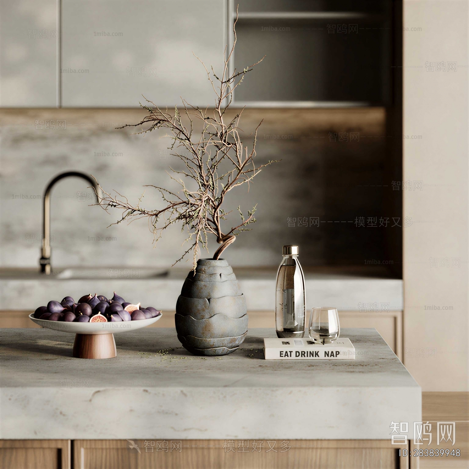 Wabi-sabi Style Dried Branch
