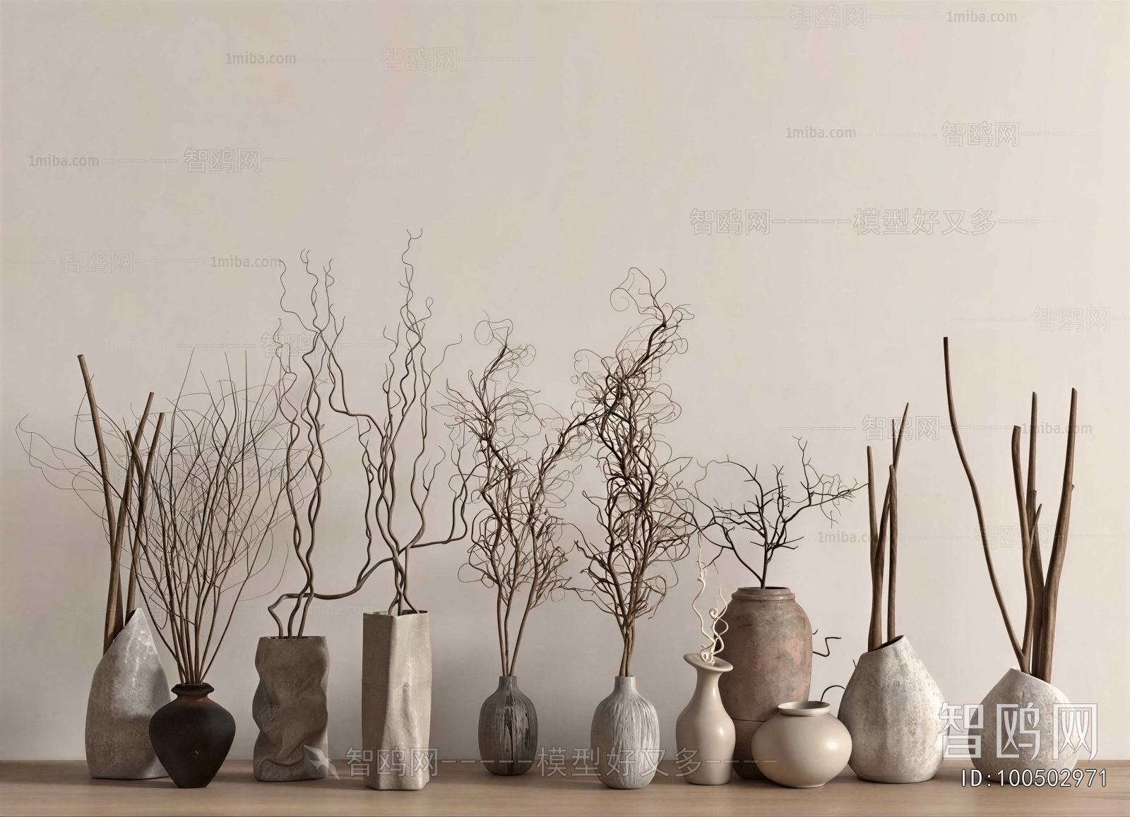 Wabi-sabi Style Dried Branch