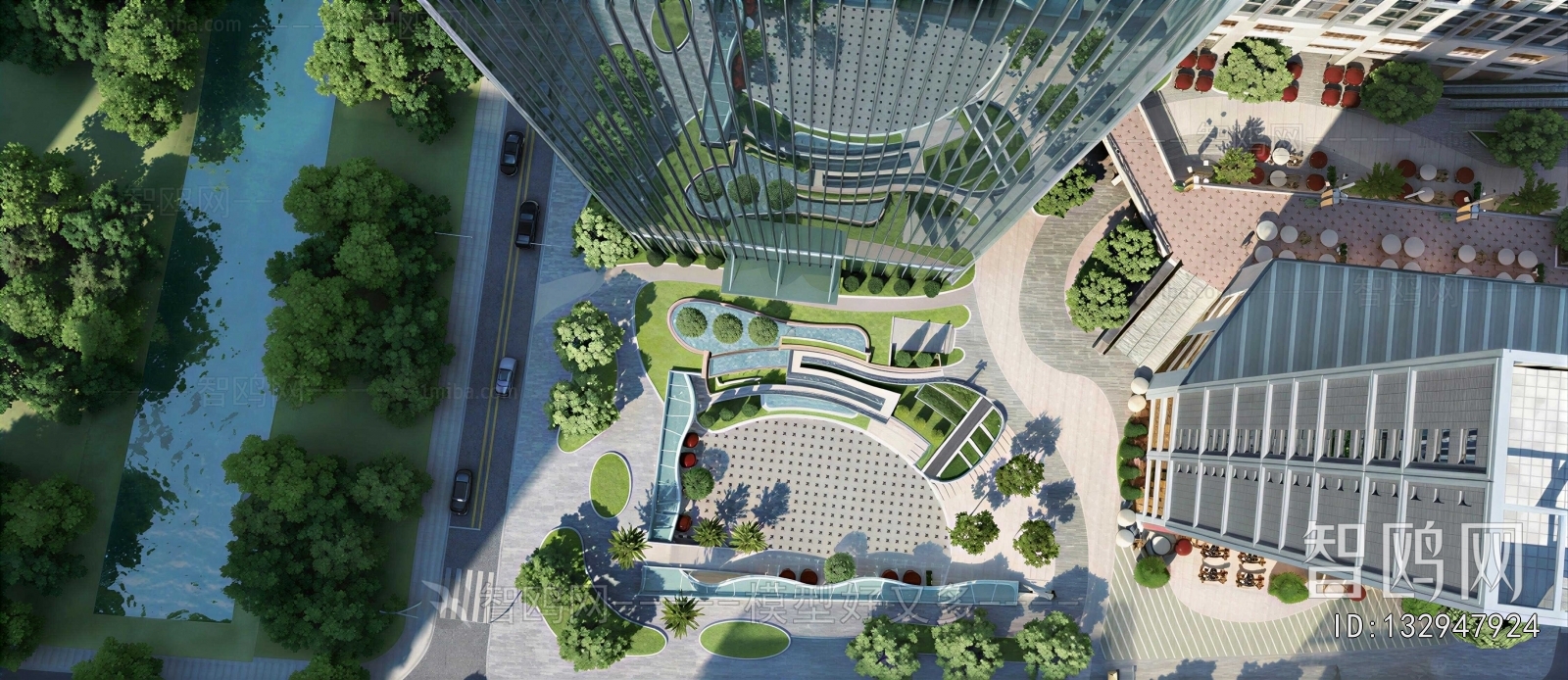 Modern Park Landscape