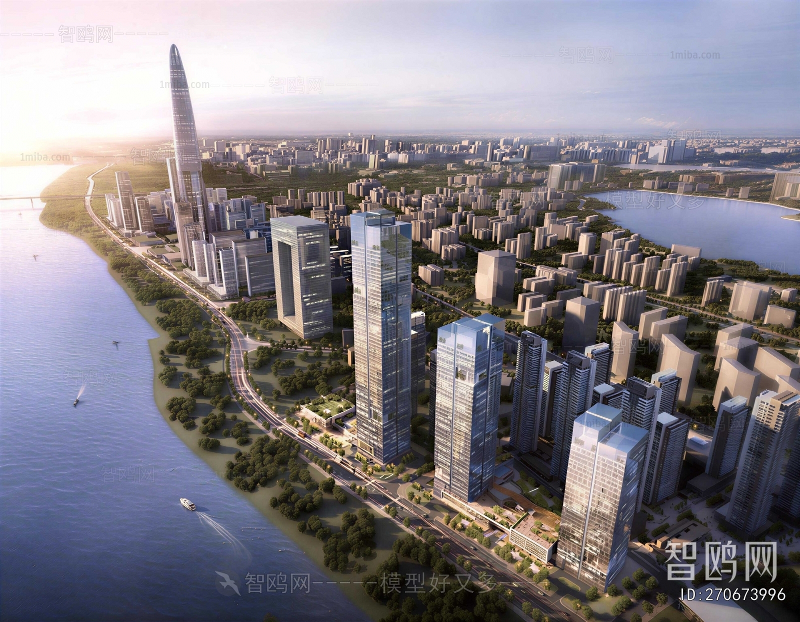 Modern Architectural Bird's-eye View Planning