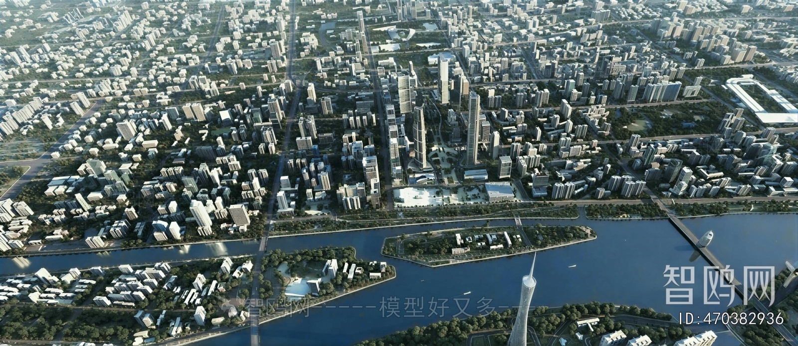 Modern Architectural Bird's-eye View Planning