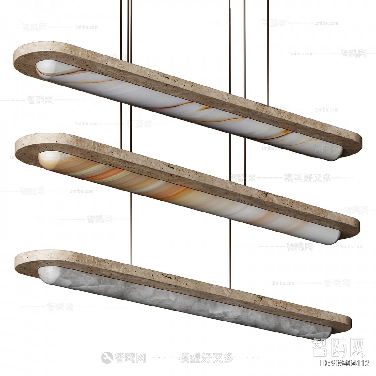 Modern Long Chandelier