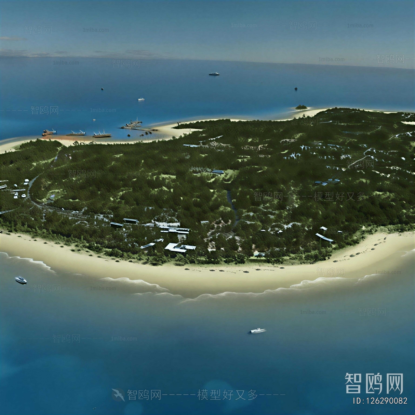 Modern Architectural Bird's-eye View Planning