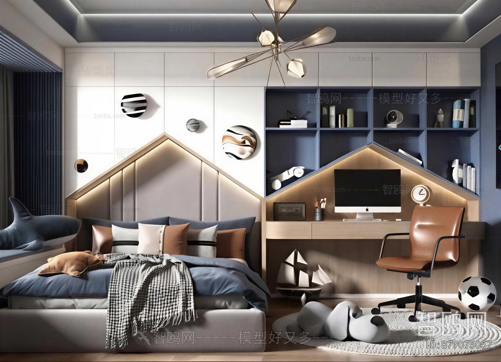 Modern Boy's Room And Son's Room