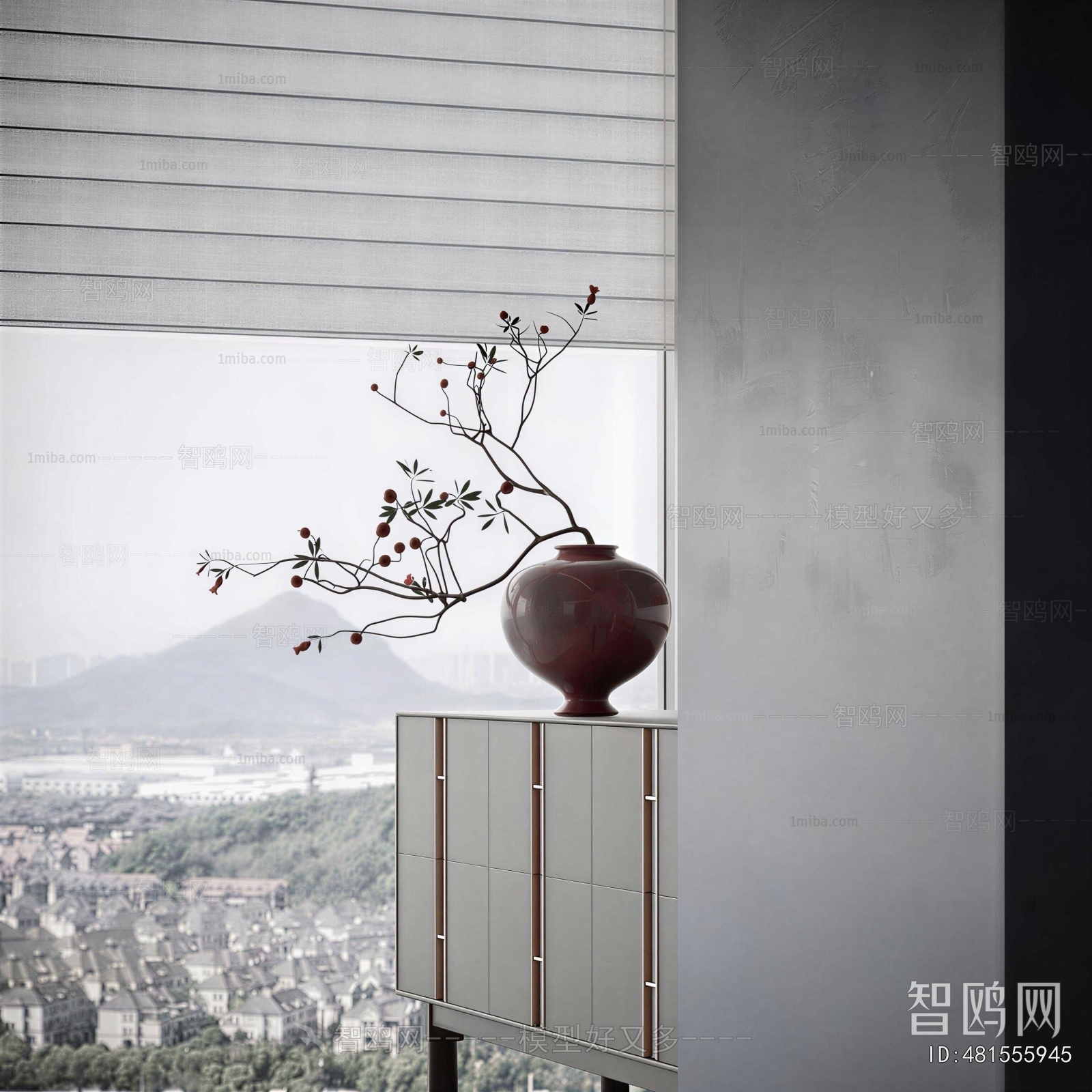 New Chinese Style Potted Green Plant