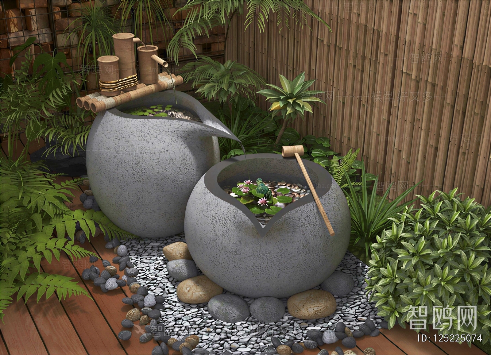 Modern Rockery Waterscape