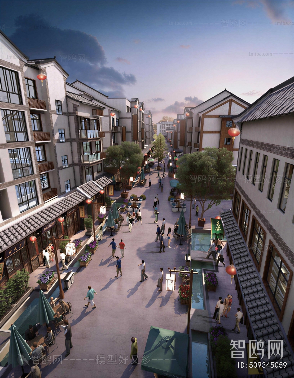 New Chinese Style Commercial Street