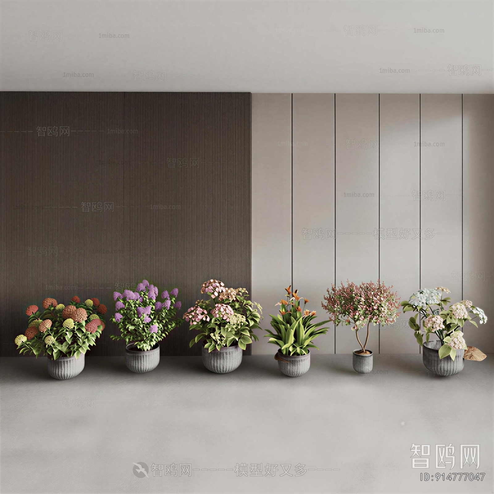 Modern Ground Green Plant Potted Plants