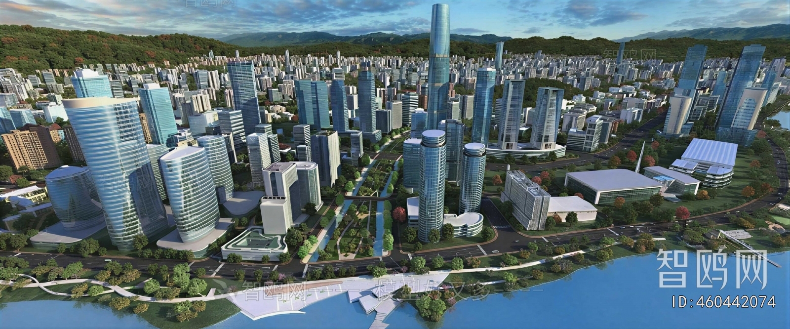 Modern Architectural Bird's-eye View Planning