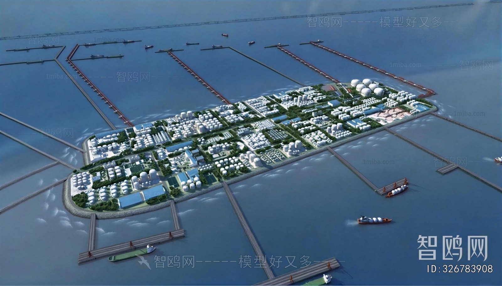 Modern Architectural Bird's-eye View Planning
