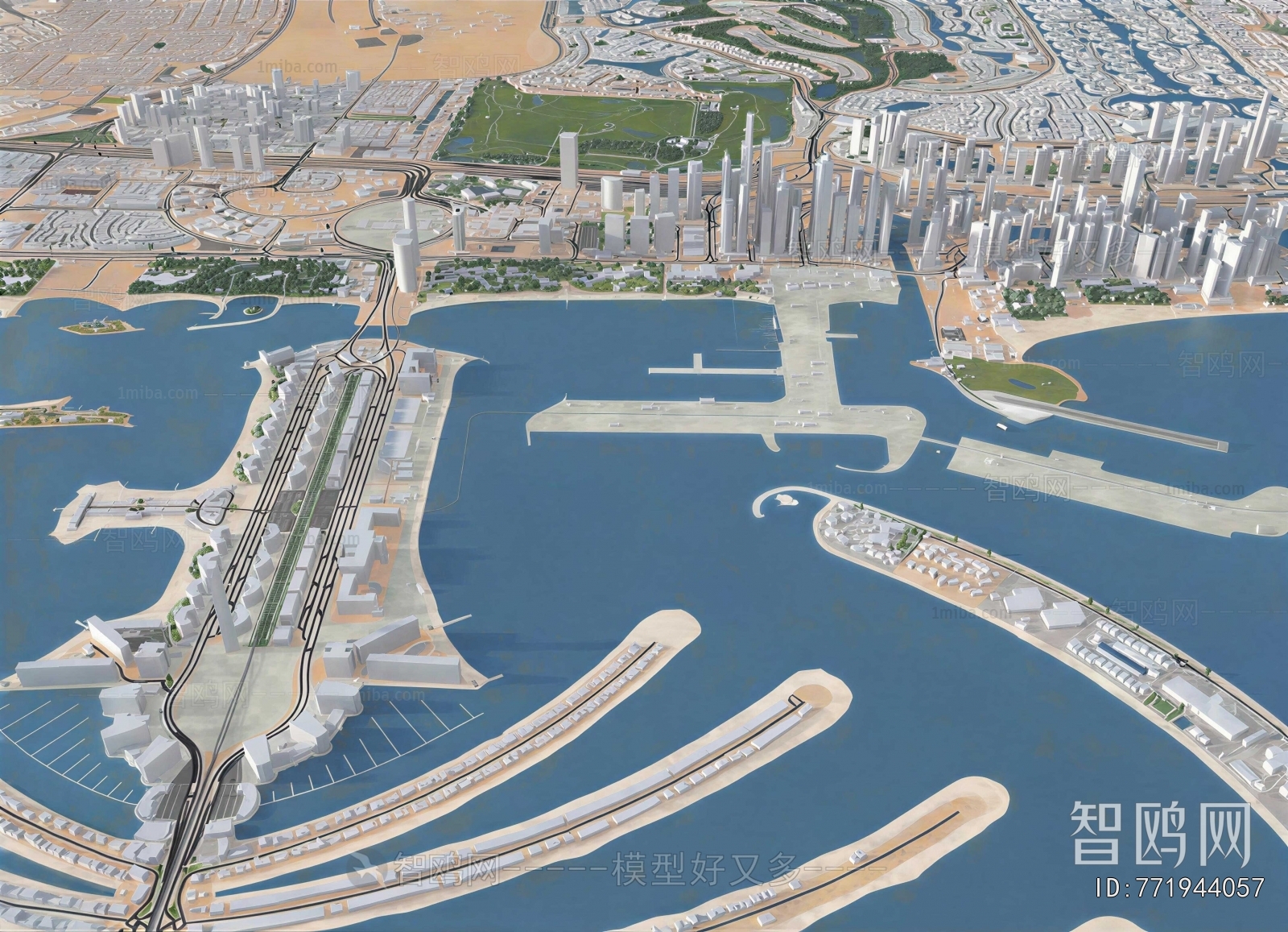 Modern Architectural Bird's-eye View Planning