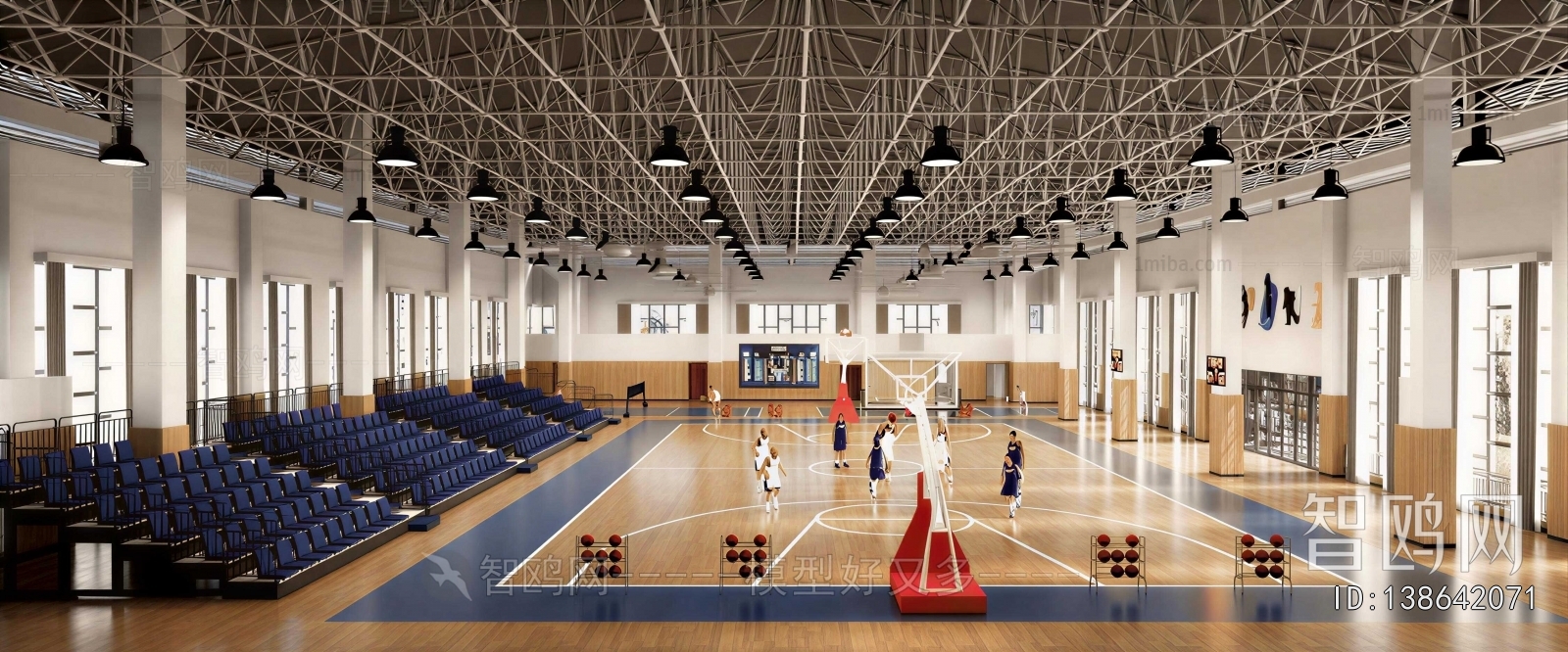 Modern Basketball Arena