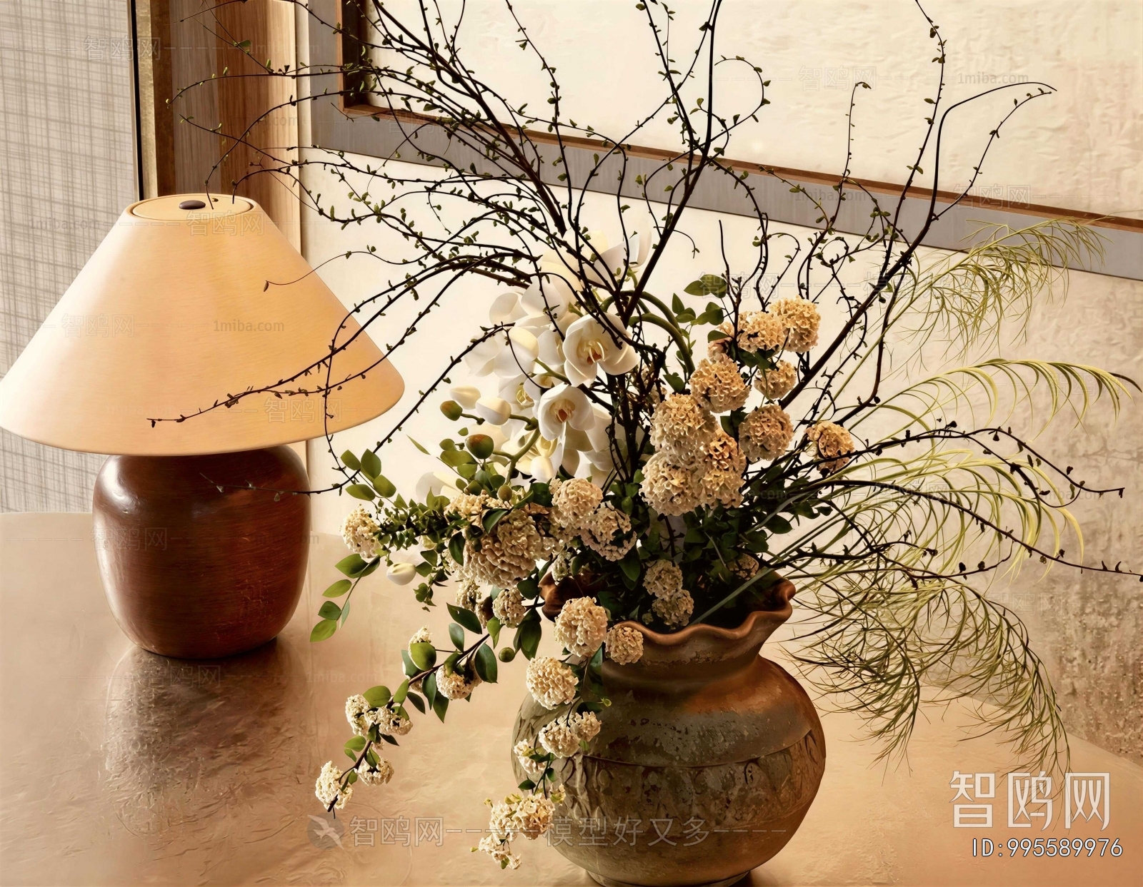 Wabi-sabi Style Flower Arrangement