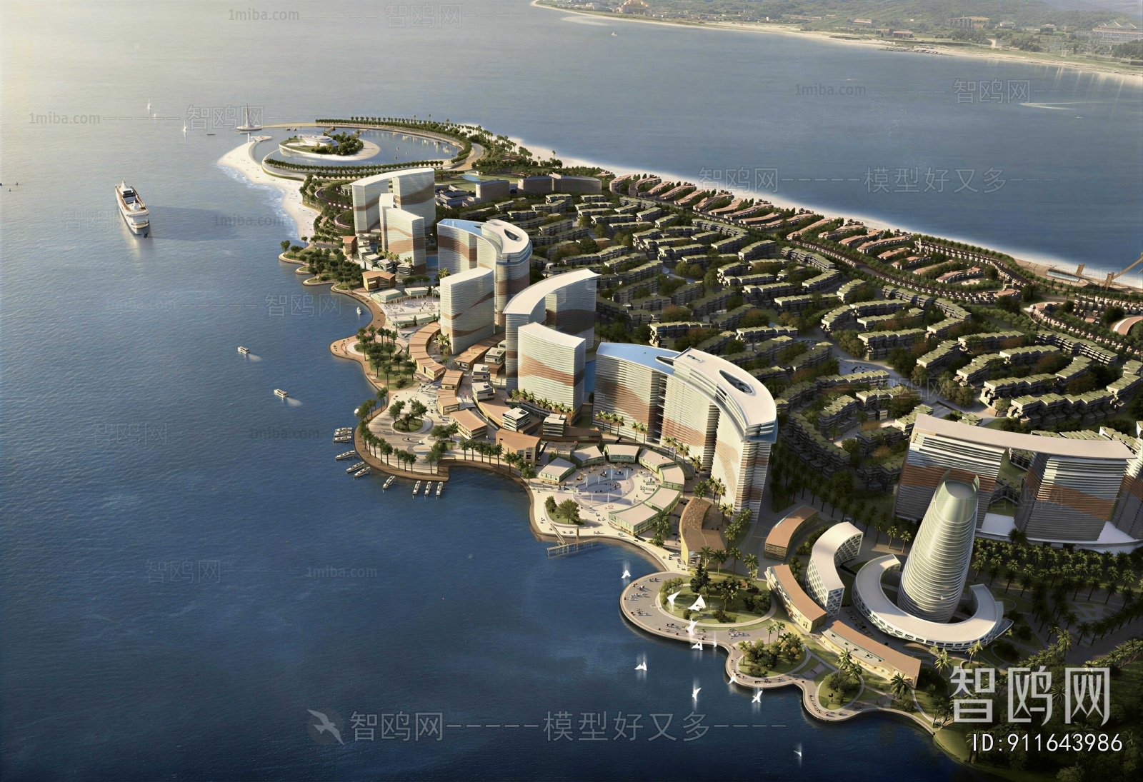 Modern Architectural Bird's-eye View Planning