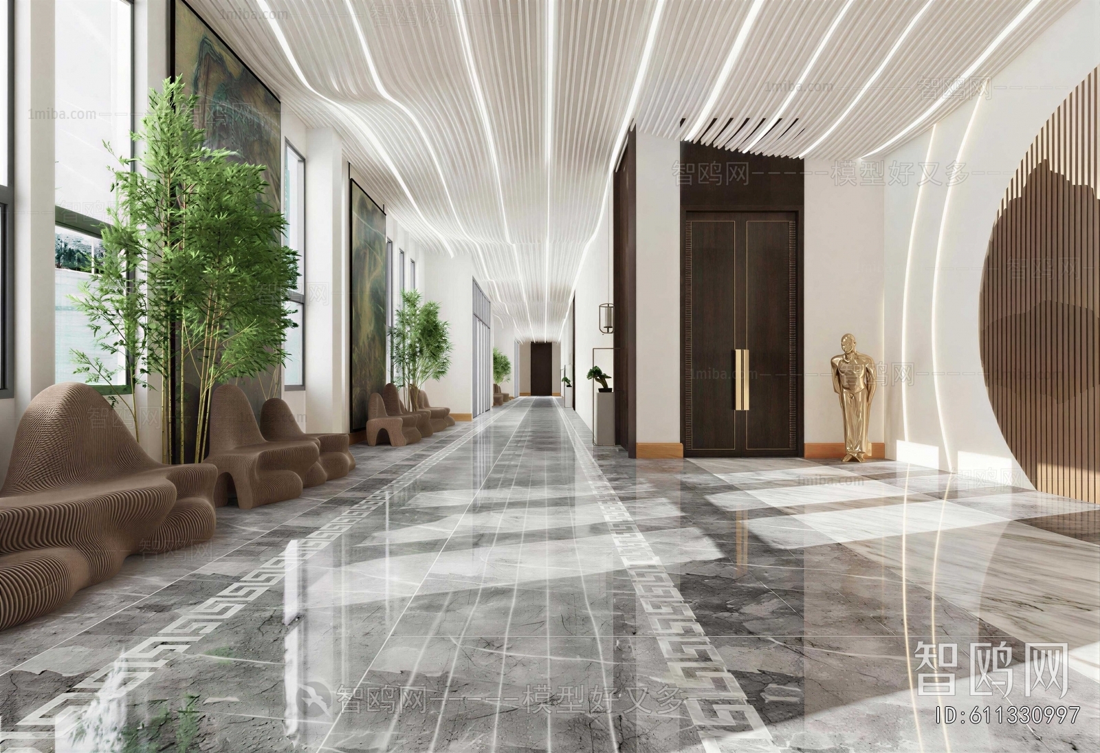 New Chinese Style Corridor