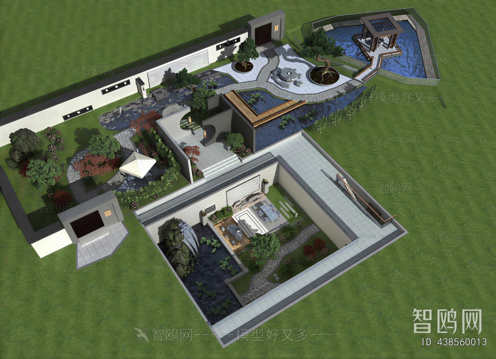 New Chinese Style Courtyard/landscape