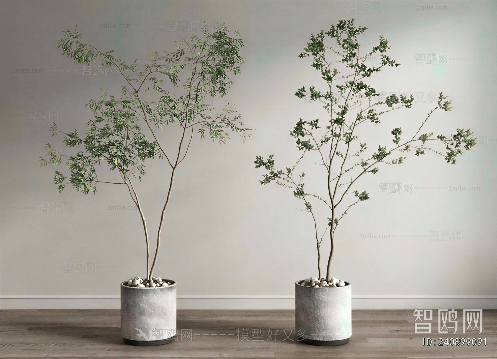 Modern Ground Green Plant Potted Plants
