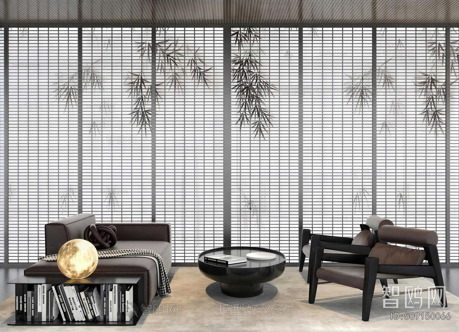 New Chinese Style A Living Room