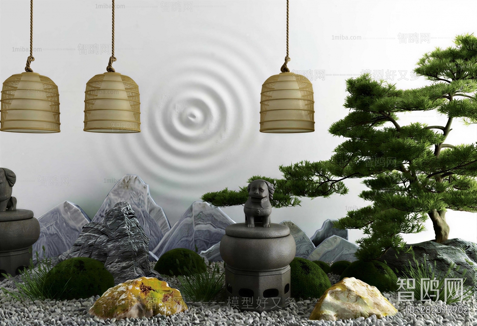 Japanese Style Rockery Waterscape