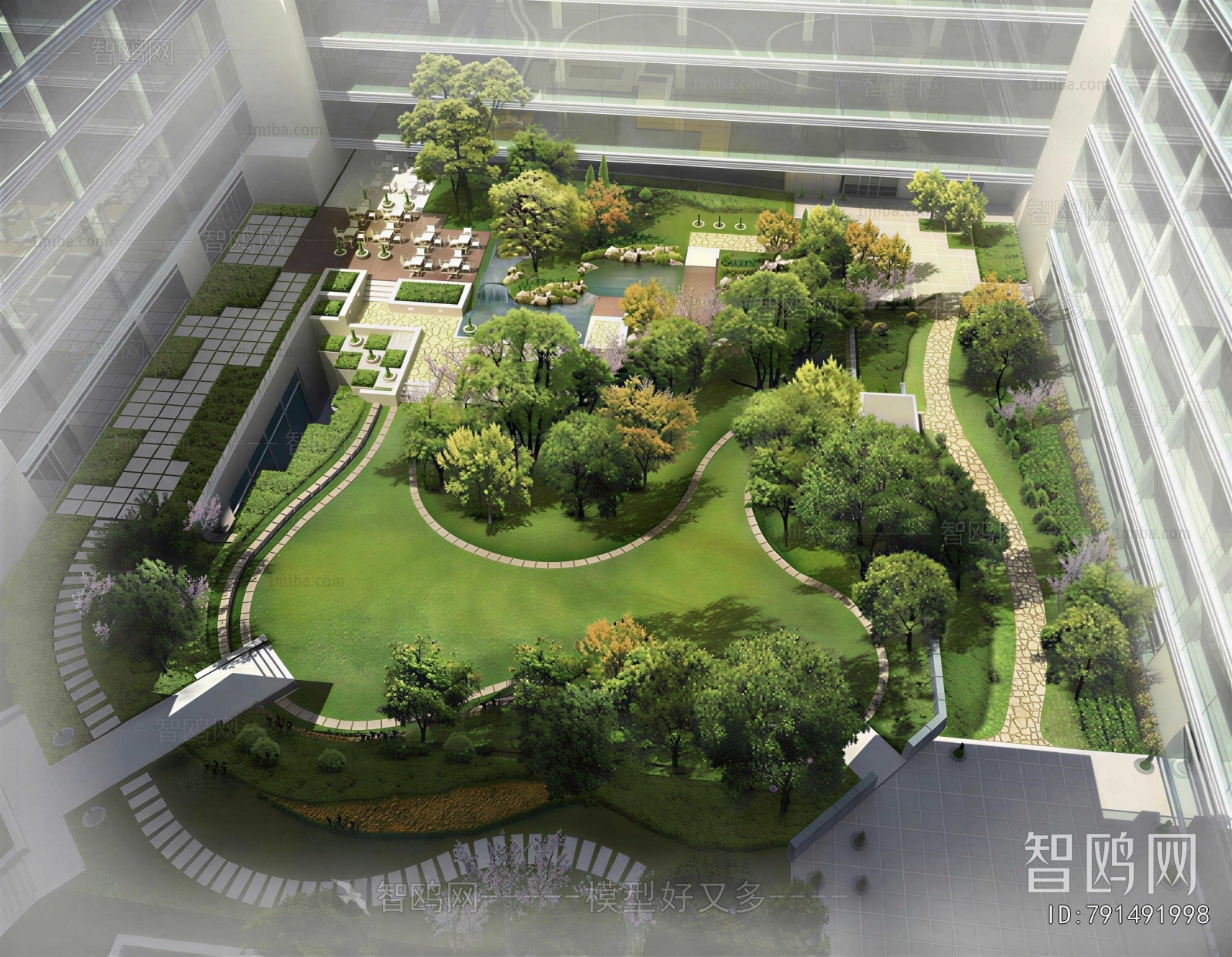 Modern Park Landscape