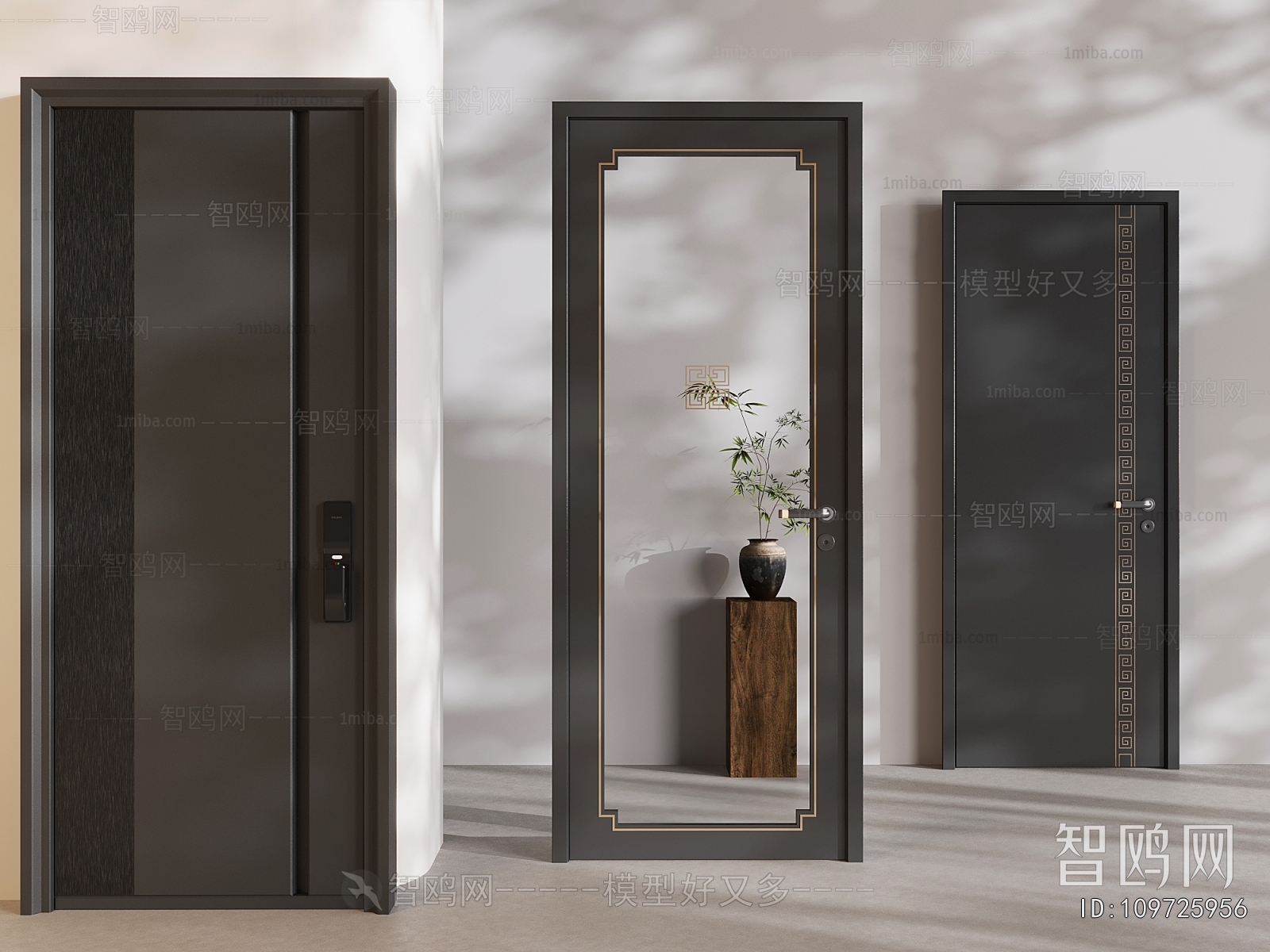 New Chinese Style Entrance Door