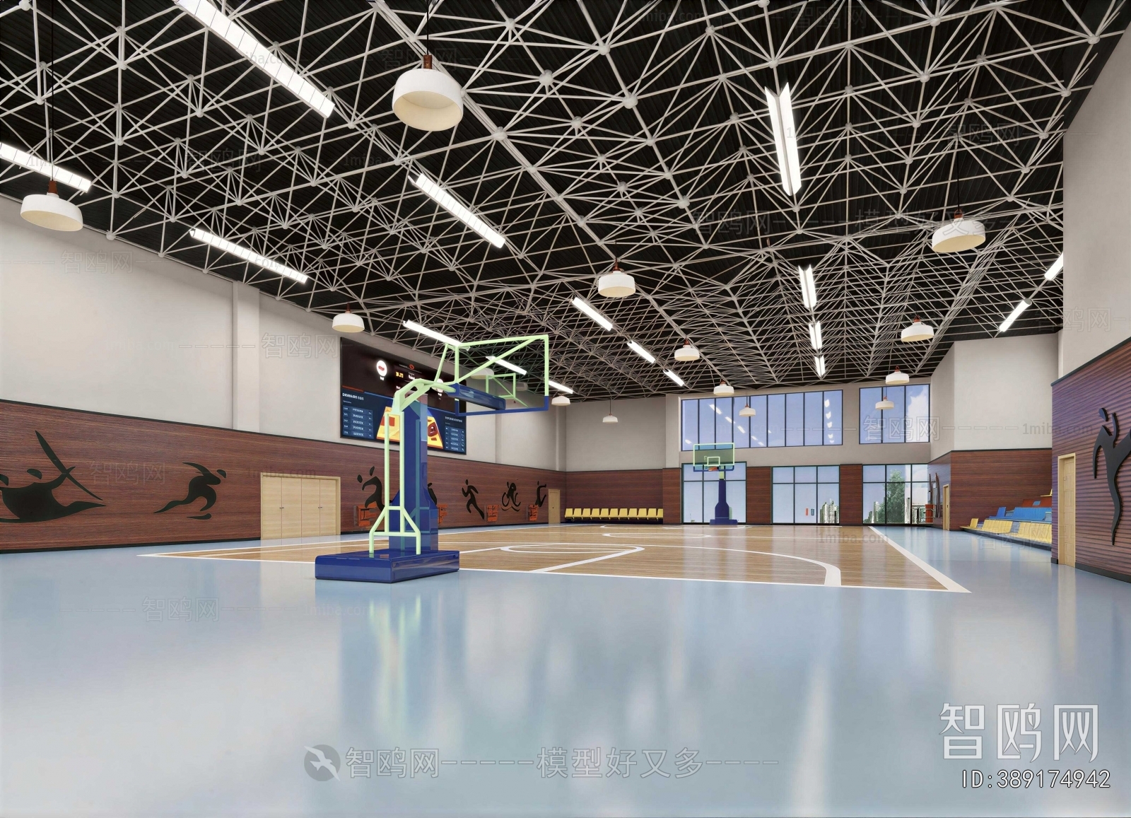 Modern Basketball Arena