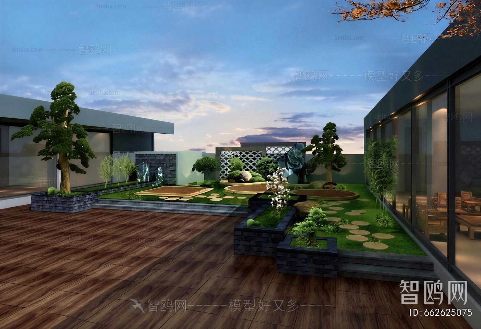 New Chinese Style Courtyard/landscape