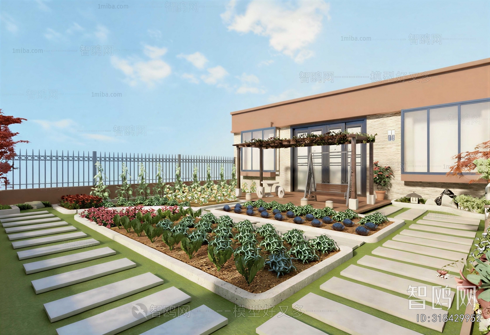 Modern Courtyard/landscape